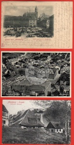 3 AK Annaberg 1898 Kirchgasse Eisen Handlung 