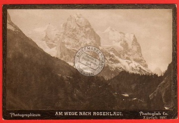 Rosenlaui Photoglob Zürich 1897 Berner Oberlan 