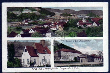 Langenorla Bahnhof Gasthof zum Orlatal Kirche 