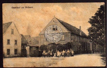 Gasthof Brösen Leisnig Groitsch 1924 