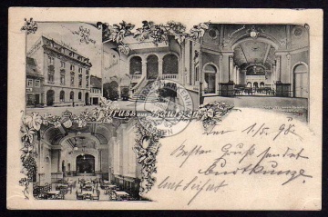 Bautzen Hotel zur Krone Speisesaal 1898 