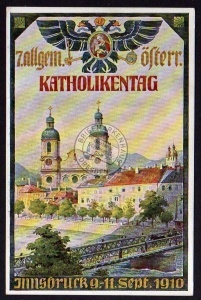 Innsbruck 1910 Katholikentag Offizielle Postka 