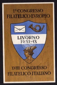 Livorno 1931 1. Congresso Filatelico Europeo 