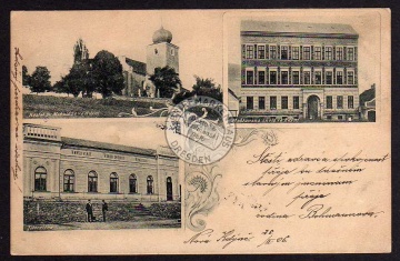 Horaschdowitz Bahnpost Taus - Horazdowitz 1906 