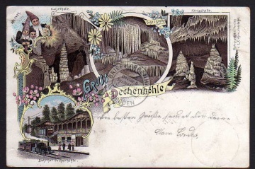 Dechenhöhle Bahnhof Zwerge 1897 Orgelgrotte 
