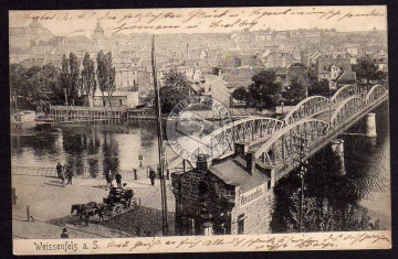 Weissenfels Saalebrücke 1905 