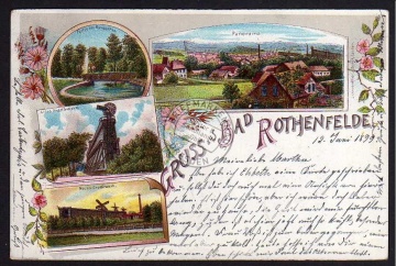 Bad Rothenfelde 1899 Altes / Neues Gradirwerk 