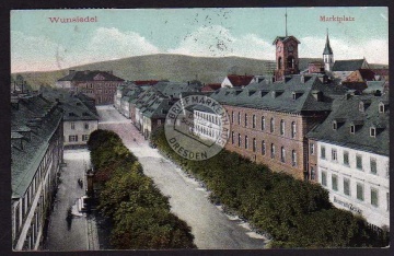 Wunsiedel Marktplatz 1914 H. Zeidler Firma 