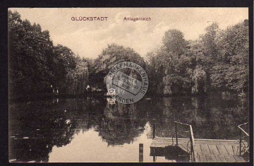 Glückstadt Anlagenteich 1915 Feldpost 