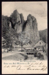 Bad Münster am Stein 1901 Rheingrafenstein 