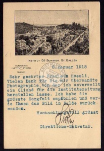 Institut Dr. schmidt St. Gallen 1918 