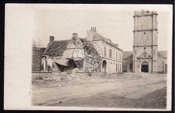 1917 zerstörte Häuser Kirche Frankreich 