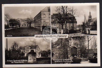 Weißenborn b Freiberg Schule Kirche Rittergut 