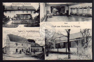 Kreischau Torgau Gasthof Herrschaftshaus 1916 