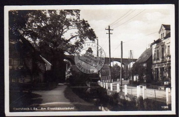 Ebersbach Am Eisenbahnviadukt Geschäft Fahrräd 