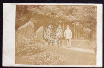 Eibenstock Wanderer Denkmal 1915 Fotokarte 