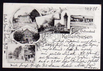 Kellenhusen Holstein 1898 Bokhorst Leuchtturm 