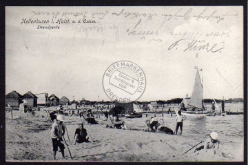 Kellenhusen Holstein 1908 Strand Hütten Segelb 