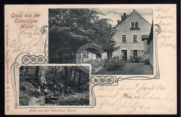 Eutschützer Mühle 1903 Grund Restaurant 