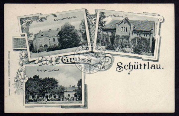Schüttlau Schloss Gasthof zur Post Pfarrhaus 