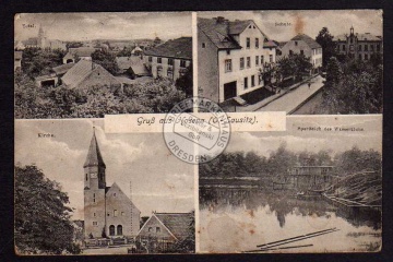 Hosena 1918 Schule Kirche Sportteich Wasserclu 