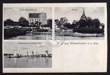 Westerhüsen 1912 Restaurant zum Elbschlösschen 