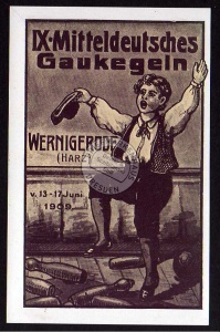 Wernigerode Harz 1909 Gaukegeln Künstlerkarte 