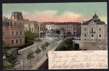 Eger Theaterplatz 1906 