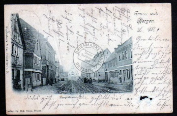 Bergen Kreis Hahnau 1899 Hauptstrasse 