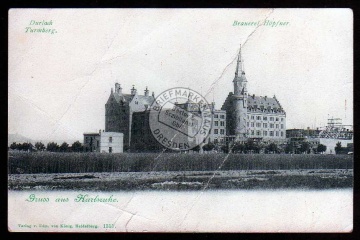 Durlach Turmberg Brauerei Hopfner um 1905 