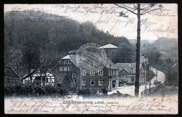 Gerstau Das bergische Land 1905 Restaurant 