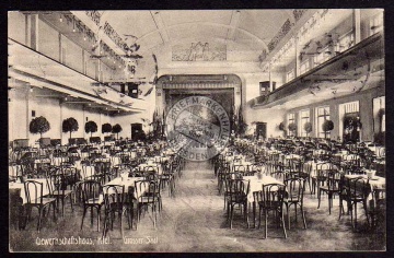 Gewerkschaftshaus Kiel Grosser Saal Innen 1915 