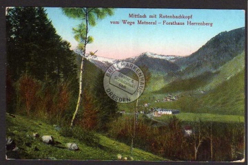 Mittlach mit Rotenbachkopf 1915 Feldpost 
