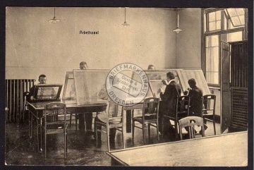 Oderberg Gebhardsheim Arbeitssaal 1910 