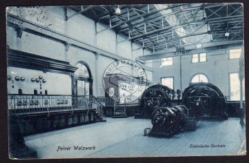 Peiner Walzwerk Elektrische Zentrale 1906 