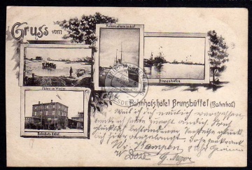 Bahnhofshotel Brunsbüttel 1897 Schleuse Fähre 