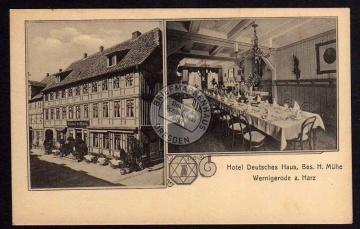 Wenigerode Hotel Deutsches Haus Speisesaal 