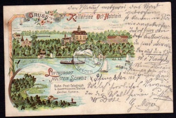 Kellersee Ost Holstein Bahnhof Hotel 1897 