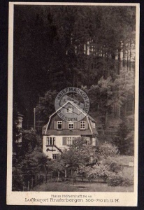 Finsterbergen Haus Höhenluft 1925 