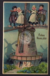 Windmühle Mole Galerieholländer Neujahr 1909 