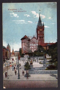 Königsberg Kaiser Wilhelm Platz 1919 Zensur 