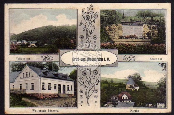 Bösenbrunn Wetengels Bäckerei Kirche1935 