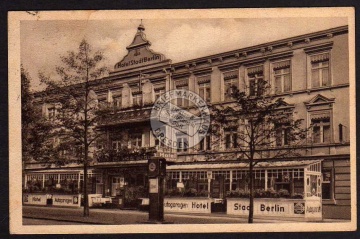 Lübben Spreewald 1935 Hotel Stadt Berlin 