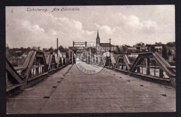 Tschicherzig Alte Oderbrücke 1933 