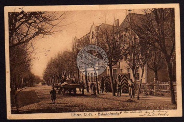 Lötzen Opr. Bahnhofstraße 1916 