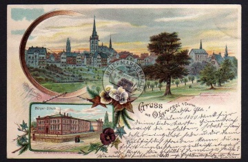 Oberursel Taunus Bürger Schule Litho 1901 