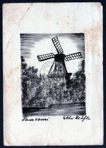 Jasspw über Cammin Pomm. Windmühle 1933 