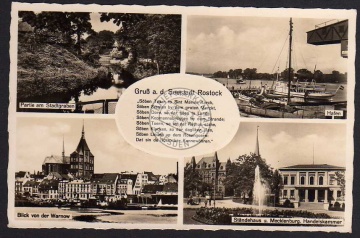 Rostock Hafen Ständehaus Gedicht Mundart 1939 