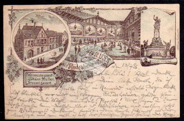 Vorläufer Rüdesheim 1896 Weinrestaurant Drosse 