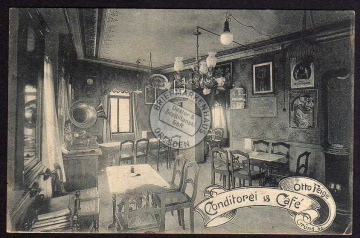 Grüna Conditorei Cafe Otto Feige um 1910 